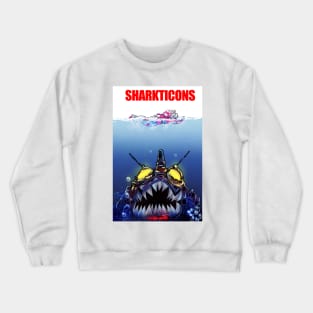 Beware the shark ti cons Crewneck Sweatshirt